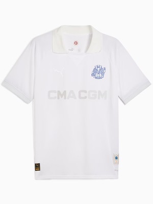 Olympique de Marseille maillot de football blanc pour homme maillot de sport 125e anniversaire 2024-2025